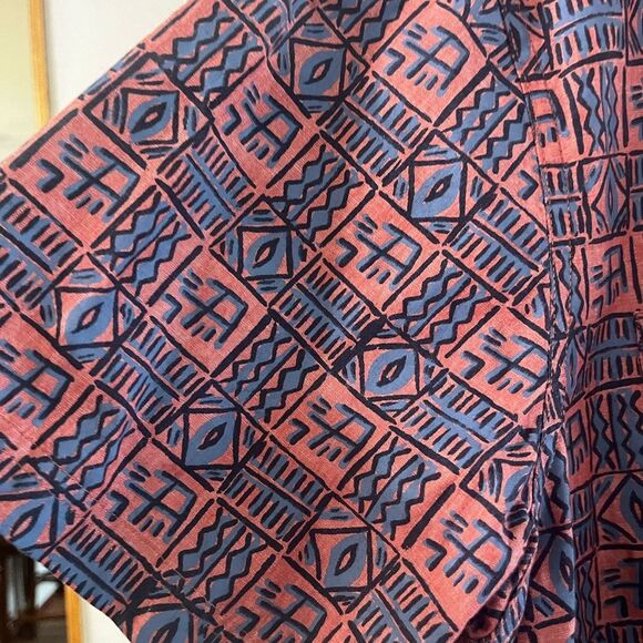 Vintage Solaris Outdoors Men's Shirt SZ XL Fun Design (pink/blue) 80s - Picture 5 of 15